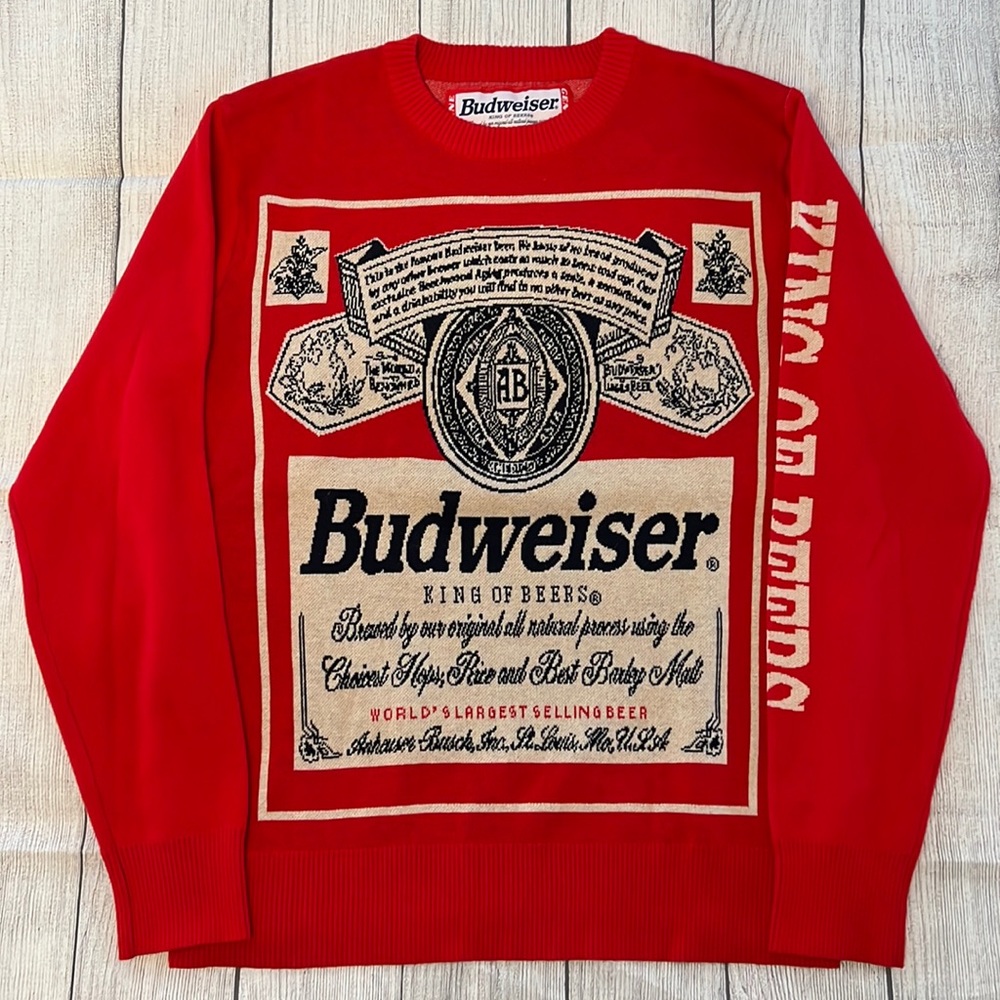 Budweiser sweater. Large
